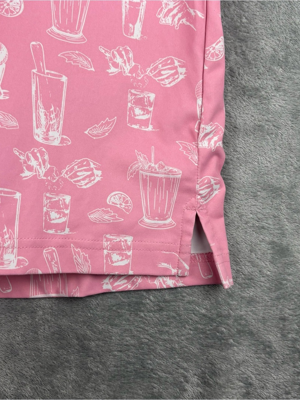 William Murray Shirt Men Medium Pink Minty Fresh Novelty Golf Polo - Picture 9 of 13